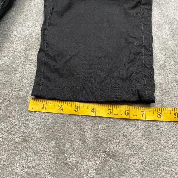 WindRiver Capri Pants Women's 8 Black Nylon Stretch Zipper Cargo Pockets Outdoor - Picture 10 of 11